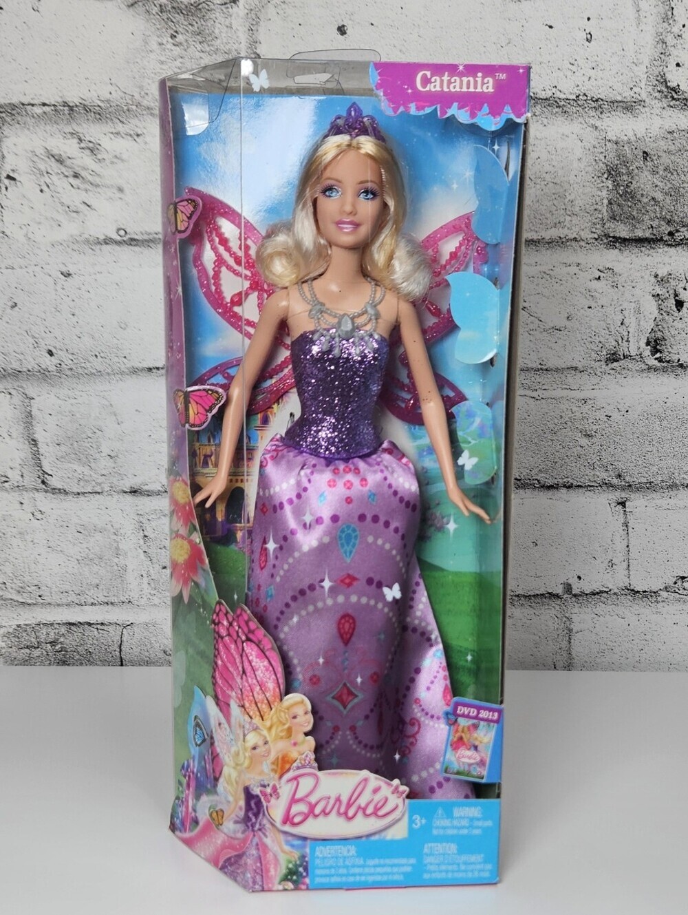 Barbie Mariposa Fairy Princess Catania Doll 2013 NIB Mattel